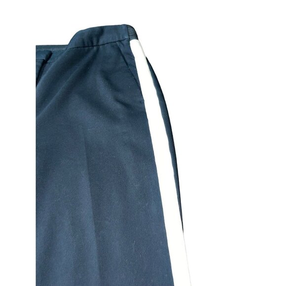 ZARA BASIC Women's Size Large Black Ankle Pants with White/Tan Side Stripes - Picture 7 of 14